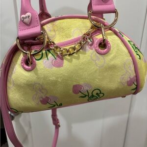Juicy Couture cherry Pink and Yellow Mini Bag